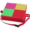 Chickwin Cuscino Rialzo Sedia per Bambini, Kawaii Cuscino Alzasedia per Bambini, Smontabile, Regolabile, Lavabile, con Cinghie per Sedia (Colorato,32x32x8cm)