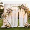 EYERIYO Tulle in organza Bianco, 3 m x 160 cm, organza Tessuto al metro morbido tulle per cucire, tessuto decorativo a rete per arbor, decorazione a mano libera, arco
