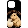Pottery Capybara Outfit Custodia per iPhone 16 Pro Divertente Capibara con Potter Costume per Ragazzi e Ragazze