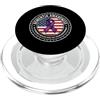 Dementia Awareness & Purple Ribbon Suppo Dementia Awareness Bandiera Americana Nastro Viola Supporto PopSockets PopGrip per MagSafe