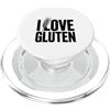 Fraxoweb I Love Gluten Divertente Umorismo senza glutine PopSockets PopGrip per MagSafe