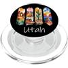 Ricordo all'aperto retrò vintage dello s Scarponi da trekking del Parco Nazionale degli Arches Utah PopSockets PopGrip per MagSafe
