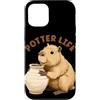 Pottery Capybara Outfit Custodia per iPhone 12/12 Pro Divertente Capibara con Potter Costume per Ragazzi e Ragazze