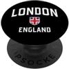 Vintage British Empire English Retro Fas Scudo Patriot Bandiera Londra Inghilterra PopSockets PopGrip Adesivo