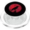 Raven Crow Bird Animal Feather fly smart Corvo di fronte a un ambiente di uccelli corvo luna PopSockets PopGrip per MagSafe