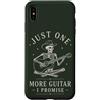 One More Guitar Custodia per iPhone XS Max Cowboy Scheletro Chitarrista Country Music Umorismo Folk