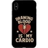 Healthcare Fitness Lab Tech Medical Sarc Custodia per iPhone XS Max Phlebotomist Pun Divertente Infermiera Umorismo Sangue Draw Cardio Scherzo