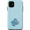 Sweet Zodiac & Coquette Aesthetic Appare Custodia per iPhone 11 Leo Oroscopo Leone Teal Blie Glassa Grafico Estetico Zodiaco