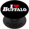 LOVE OF BUFFALO HEART CITY APPAREL AMO HEART BUFFALO NY PopSockets PopGrip Adesivo