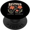 Christian Scripture Inspirational Bible Amato Cristiano Groovy Fiore Fede Culto religioso PopSockets PopGrip Adesivo