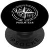 Christian Scripture Inspirational Bible Salmo 32:8 Fede cristiana Versetto Bibbia Opera d'arte religiosa PopSockets PopGrip Adesivo
