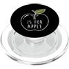 Funny Kindergarten Merch A Is For Apple - Scuola materna Pre-K 1 ° grado PopSockets PopGrip per MagSafe