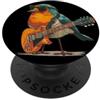 Rocking Robin Bird Outfit Grazioso costume da pettirosso con piuma e chitarra elettrica PopSockets PopGrip Adesivo