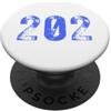 Area Code Tees Codice Area 202 per Washington DC PopSockets PopGrip Adesivo