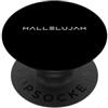 Christian Scripture Inspirational Bible Alleluia Fede cristiana culto religioso Tipografia PopSockets PopGrip Adesivo