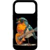 Rocking Robin Bird Outfit Custodia per iPhone 17 Pro Max Grazioso costume da pettirosso con piuma e chitarra elettrica