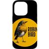Robin Bird Outfit Custodia per iPhone 14 Pro Costume giallo pettirosso timbro uccello