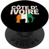 Ivorian Roots Heritage Costa d'Avorio Elefante Costa d'Avorio Bandiera Uomini, Donne e Bambini PopSockets PopGrip Adesivo