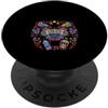 Varsity Vibes Co. Vibrante Cheer Squad Spirit Game Day Fan Design PopSockets PopGrip Adesivo