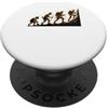 Mountain Climbing Climber Gifts Evolution of a Climber Mountaineering Summit Alpine PopSockets PopGrip Adesivo