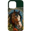 Belle Epoque Animals Custodia per iPhone 13 Pro Max Cavallo da tiro Clydesdale Art Nouveau