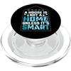 Casa Intelligente Abbigliamento Domotico A House Is Not A Home I Smart Home Domotica Intelligente PopSockets PopGrip per MagSafe