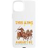 H9Shop Happy Birthday Was Born On August Custodia per iPhone 15 Plus Questo re è nato il 2 agosto Buon compleanno a me e a te