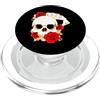 Poker Skull Card Art Studio Quattro assi Skull Roses Poker Gioco D'azzardo Card Art PopSockets PopGrip per MagSafe