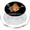 Rocking Robin Bird Outfit Punk Robin Bird Costume con chitarra elettrica per gli amanti del Rockstar PopSockets PopGrip per MagSafe