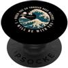 Christian Scripture Inspirational Bible Se attraversi acque profonde sarò con te Isaia 43 PopSockets PopGrip Adesivo