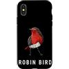 Robin Bird Outfit Custodia per iPhone X/XS Fantastico costume da pettirosso per gli amanti degli uccelli e degli animali