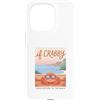 Maglietta Estiva Vacanza Al Mare Sole Es Custodia per iPhone 15 Pro T-shirt Estiva Per Le Vacanze, Retrò, Spiaggia, Granchi,