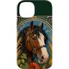 Belle Epoque Animals Custodia per iPhone 14 Cavallo da tiro Clydesdale Art Nouveau