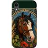 Belle Epoque Animals Custodia per iPhone XR Cavallo da tiro Clydesdale Art Nouveau