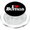 LOVE OF BUFFALO HEART CITY APPAREL AMO HEART BUFFALO NY PopSockets PopGrip per MagSafe