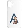 Timowo Studio Custodia per iPhone 16 Plus Lontra Con Libro Lettera A