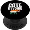 Ivorian Roots Heritage Costa d'Avorio Elefante Costa d'Avorio Bandiera Uomini, Donne e Bambini PopSockets PopGrip Adesivo