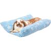MEWTOGO Letto per coniglio, 30 x 35 cm, morbido letto concavo addensato, cuscino in peluche con cuscini in cotone per dormire in gabbia, idea regalo per coniglietti al coperto, celeste con stelle