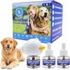 SilverChry Feromoni per Cani Calmante Tranquillit Kit, Diffusore Calmante per Cani, 1 Calmante per Cani Diffusore + 3 Ricarica 48 ml, Relaxigen Pet Cane, Calmanti Cane Calm Antistress Irrequieti Stres