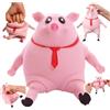 Aubzy Giocattolo Anti-Stress Maiale da Schiacciacchiare - Morbido Giocattolo di Decompressione Fidget, Rosa, Giocattolo Sensoriale per Adulti, Riduzione dello Stress & Relax, Regalo di Festa