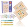 Dr. MUYA® Giochi Bambini 3 4 5 Anni, Giochi Montessori 3 Anni, Gioco Bambino 3 Anni, Gioco da Infilare, Giochi in Legno, Regalo Bambino Bambina 3 4 5 Anni
