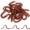 WQNNQW 10 pezzi di lombrichi artificiali in plastica realistica per la pesca, morbido rosso brunastro falso lombrico per Halloween, scherzo di aprile, decorazione per feste, 18 cm x 0,8 cm