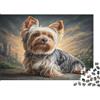 MNBVCXZLKJH Yorkshire Dog Paesaggio Puzzle 1000 Pezzi Puzzle per Adulti Relax Casa Decorazione Regalo Famiglia 38x26cm/1000pcs