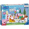 Ravensburger Peppa Pig 32 Piece Christmas Jigsaw Puzzle for Kids Age 3 Years Up with Door Hanger