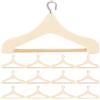 Alasum 20 Mini Appendini Bambola Piccoli Appendini per Bambole Accessori per Casa Delle Bambole per Abiti Top E Pantaloni Organizzazione Guardaroba Mini Casa