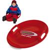 Jamara 460368 - Snow Play Slittino Rotondo 60 cm rosso - Maniglie su entrambi i lati, Struttura robusta e resistente, Peso leggero