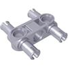 XYEIUGO Gobricks GDS-960 Technic Pin Connector Hub perpendicolare 3L con 4 pin 50PCS Compatibile con Lego Toy 48989 65489 55615 2393 Componenti MOC per le principali marche di mattoncini Colore: argento