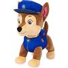 Paw Patrol, Talking Chase - Peluche interattivo con suoni, frasi e coda scodinzolante, altezza 30,5 cm, giocattoli per bambini dai 3 anni in su