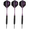 Generic Set di Freccette con Punta in Acciaio, Punta in Metallo, Impugnatura Antiscivolo, Asta in Alluminio, Volo Preciso per la Barra di Casa del Bersaglio (Viola)