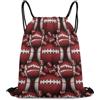Generic American Football Fun Traditional Sport Borsa Palestra Gym Sack Pieghevole Moda per Vacanze Spiaggia Escursionismo Borsa Coulisse 36X42Cm